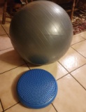 #57 Blue inflated Stability Balance Wobble Cushion Value:  $17.00$