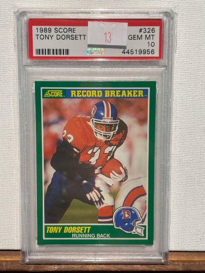 1989 Score Tony Dorsett PSA 10