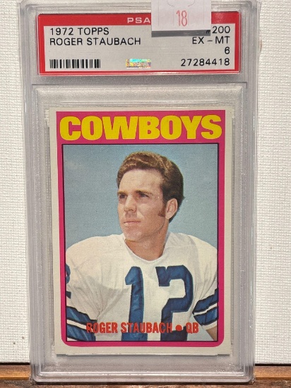 1972 Topps Roger Staubach PSA 6