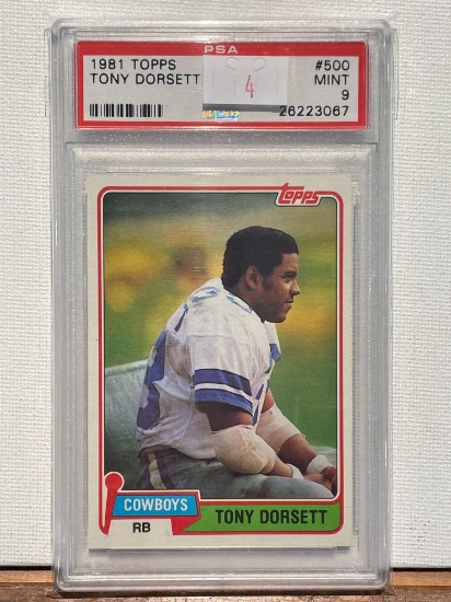 1981 Topps Tony Dorsett PSA 9