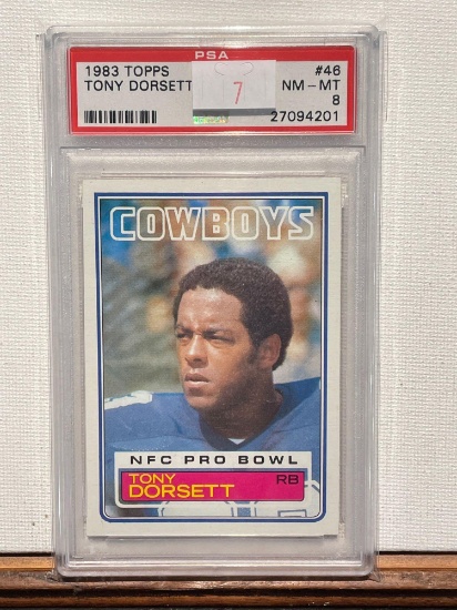 1983 Topps Tony Dorsett PSA 8