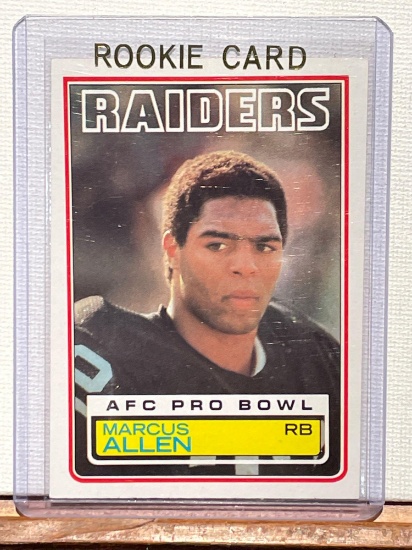 1983 Topps Marcus Allen Rookie card