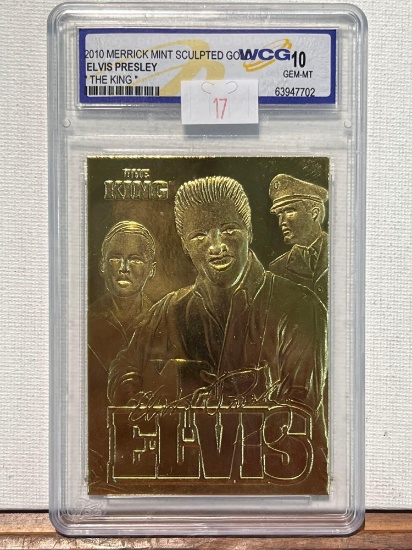 2010 Merrick Mint Sculpted Gold Elvis Presley WCG 10