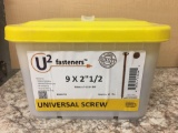 #12 Fastener?s universal screw 9x2-1/2? 2600 pcs