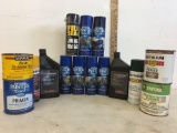 Coleman Air compressor oil , painters touch gloss and more