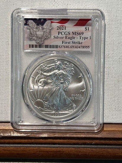 2021 Silver Eagle Type 1 First Strike PCGS MS69