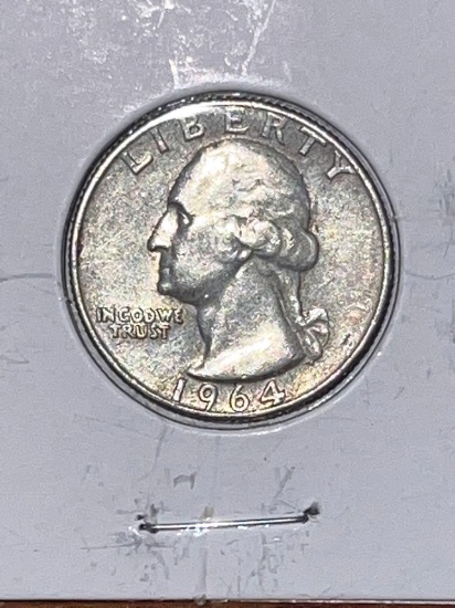 1964-D Washington silver quarter