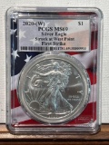 2020 Silver Eagle PCGS MS69 First Strike West Point
