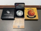 2020 99.9 Silver Basketball Hall of Fame Coin