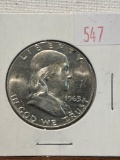 1963 Franklin Sliver Half Dollar