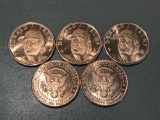 5x-Trump 1oz .999 Fine Copper Coin