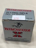 Winchester 22 LR No 12 Shot appears to be complete 50 shell box
