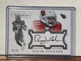 2017 Flawless David Johnson Autograph card 10/20 Silver