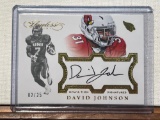 2017 Flawless David Johnson Autograph card 2/25 Gold