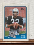 1988 Topps Marcus Allen Autographed Card Obtained by seller through mail