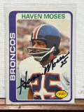 1978 Topps Haven Moses Autographed Card Obtained by seller through mail
