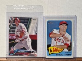 2014 and 2018 Topps Mike Trout cards