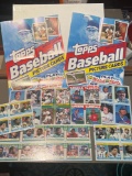 Topps baseball posters and intact 1980s football and baseball cards