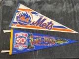 Pendants including Baseball Hall of Fame and Mets