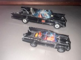 Corgi Toys Batmobile with figurines and 1976 Corgi toys batmobile