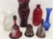 Vintage TELEFLORA Ruby Red Glass Vase 9 1/2