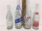 Vintage Empty Bottles, Life Beverage, Hurt-mon , soda king nesbitts