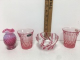 Noritake perspective pink Glass