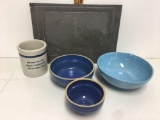 QUALITY GROCERIES STONEWARE AND BOWLS