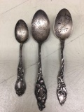 Vintage Sterling spoons Wisconsin plus