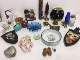 VINTAGE mini pot , ashtrays, candlesticks, bells and more