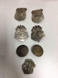 7x-Badges Railway Express, U.S. Police, Rail Road and more