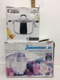 Cuisine Company , 6 qt Dutch oven and the juice man jr ( used in good condition)