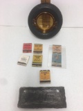 Vintage Firestone Chicago 1934 ashtray and White House print tray and match wrapper