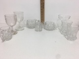 Antique Cut Glass Creamer and Sugar Set , Ivy brand and more
