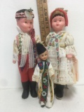 Vintage GERMAN Celluloid Dolls..Boy and Girl
