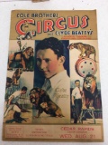 Vintage Cole Brothers Circus and Clyde Beatty's
