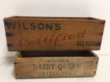 Antique Dairy Queen and Wilson?s Certified Wood Cheese