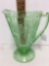 Poinsettia Green Pitcher 7-1/2? tall