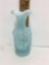 Vintage Fenton Light Blue Fluted Top Light Blue Bud Optic Pinch Vase Satin