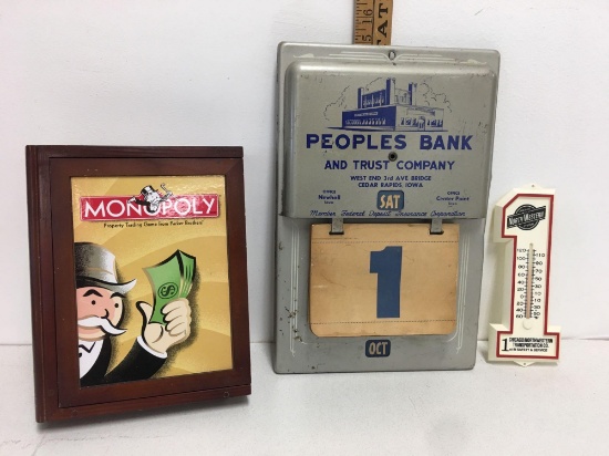 Vintage game collection Monopoly and vintage Peoples Bank