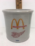 McDonalds Red Wing Stoneware Crock 1992 6? tall by 6