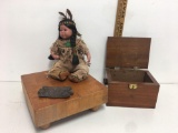 Perillo Brave and Free Porcelain Native American Doll and more