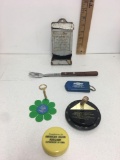 Advertising Tin Match Holder Dispenser Antique Rare
