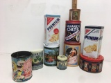 Famous Quaker Heritage Cookie tin circa 1983 Lmtd Edition and more