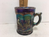 Northwood Carnival amethyst Singing Birds Mug