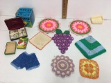 Vintage Playing Cards ? Chicago 1934? and CROCHETED HANDMADE VARIOUS COLORS