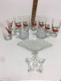 Cardinal drinking glasses Set Of 8 and sugar & cream set