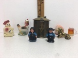 Cast Iron Vintage Amish Man And Woman Salt And Pepper Shakers and more
