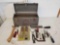 Craftsman Crown Mechanics Tool Box, Hammer, Trailer Coupler, Oil Filter Pliers