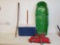 Green Snow Sled, Coleman Cooler, Walking Stick, Life Jacket